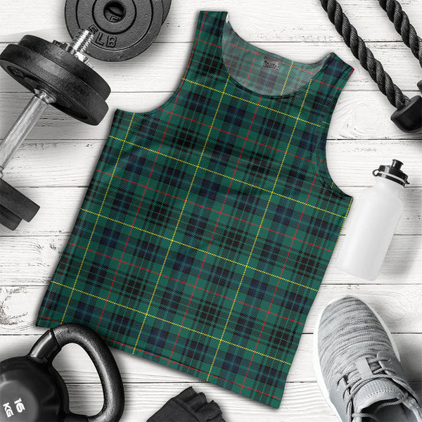 Stewart Hunting Modern Clan Badge Tartan Men Tank Top