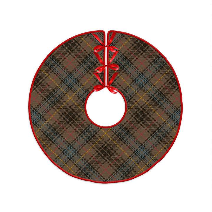 Stewart Hunting Weathered Clan Badge Tartan Christmas Tree Skirt