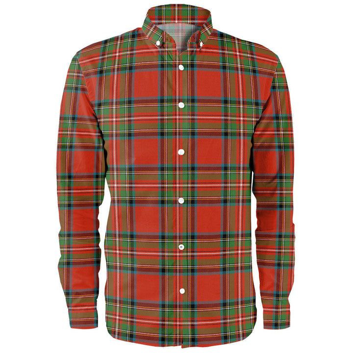 Stewart Royal (Royal Stewart) Ancient Clan Badge Tartan Long Sleeve Shirt