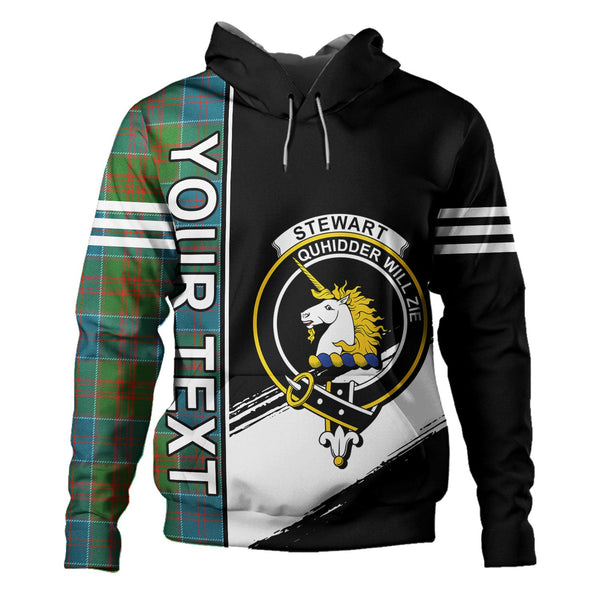 Stewart of Appin Hunting Ancient Clan Badge Tartan Hoodie Quarter Style Personalized