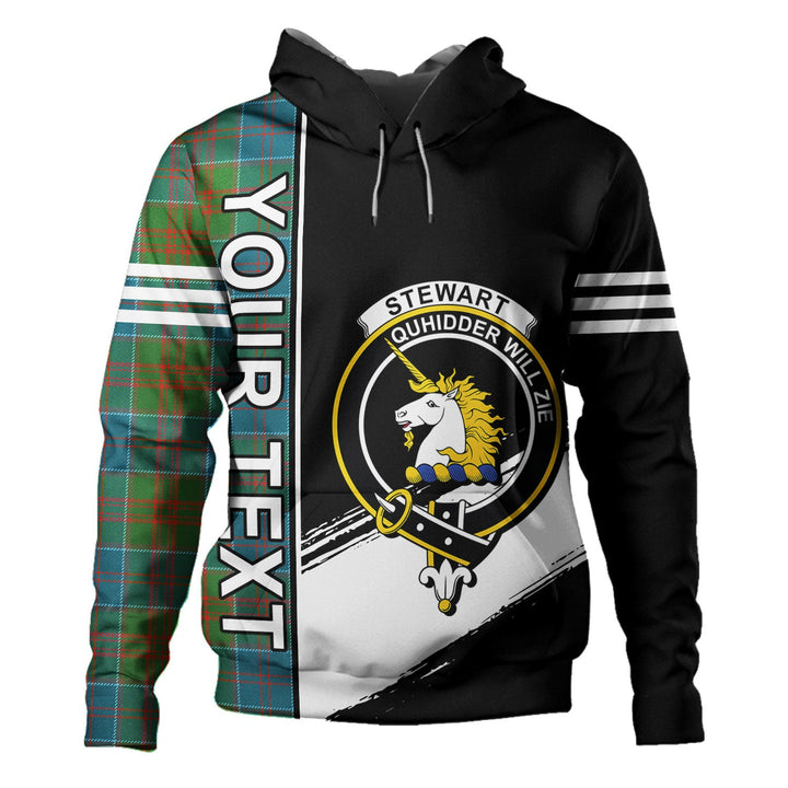 Stewart of Appin Hunting Ancient Clan Badge Tartan Hoodie Quarter Style Personalized