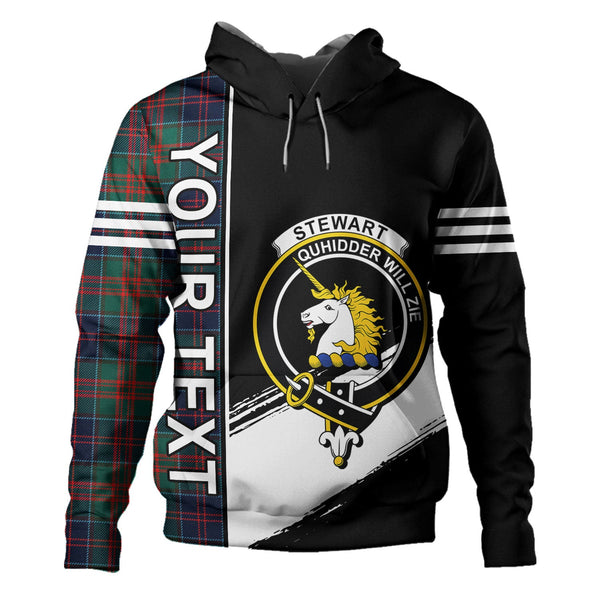 Stewart of Appin Hunting Modern Clan Badge Tartan Hoodie Quarter Style Personalized