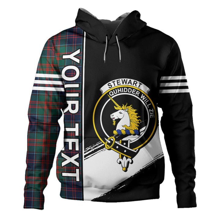 Stewart of Appin Hunting Modern Clan Badge Tartan Hoodie Quarter Style Personalized