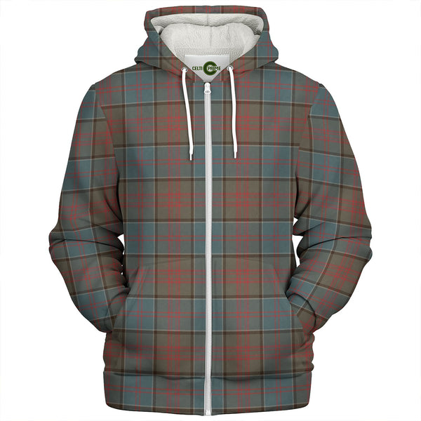 Stewart of Appin Hunting Weathered Clan Badge Tartan Sherpa Hoodie