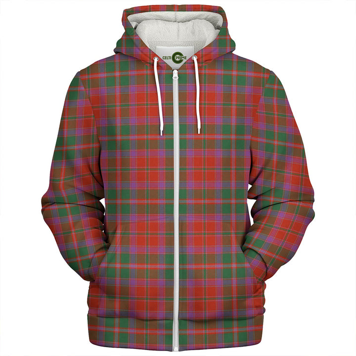 Stewart of Ardshiel Ancient Clan Badge Tartan Sherpa Hoodie