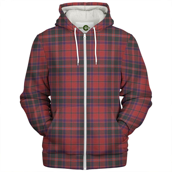 Stewart of Ardshiel Weathered Clan Badge Tartan Sherpa Hoodie