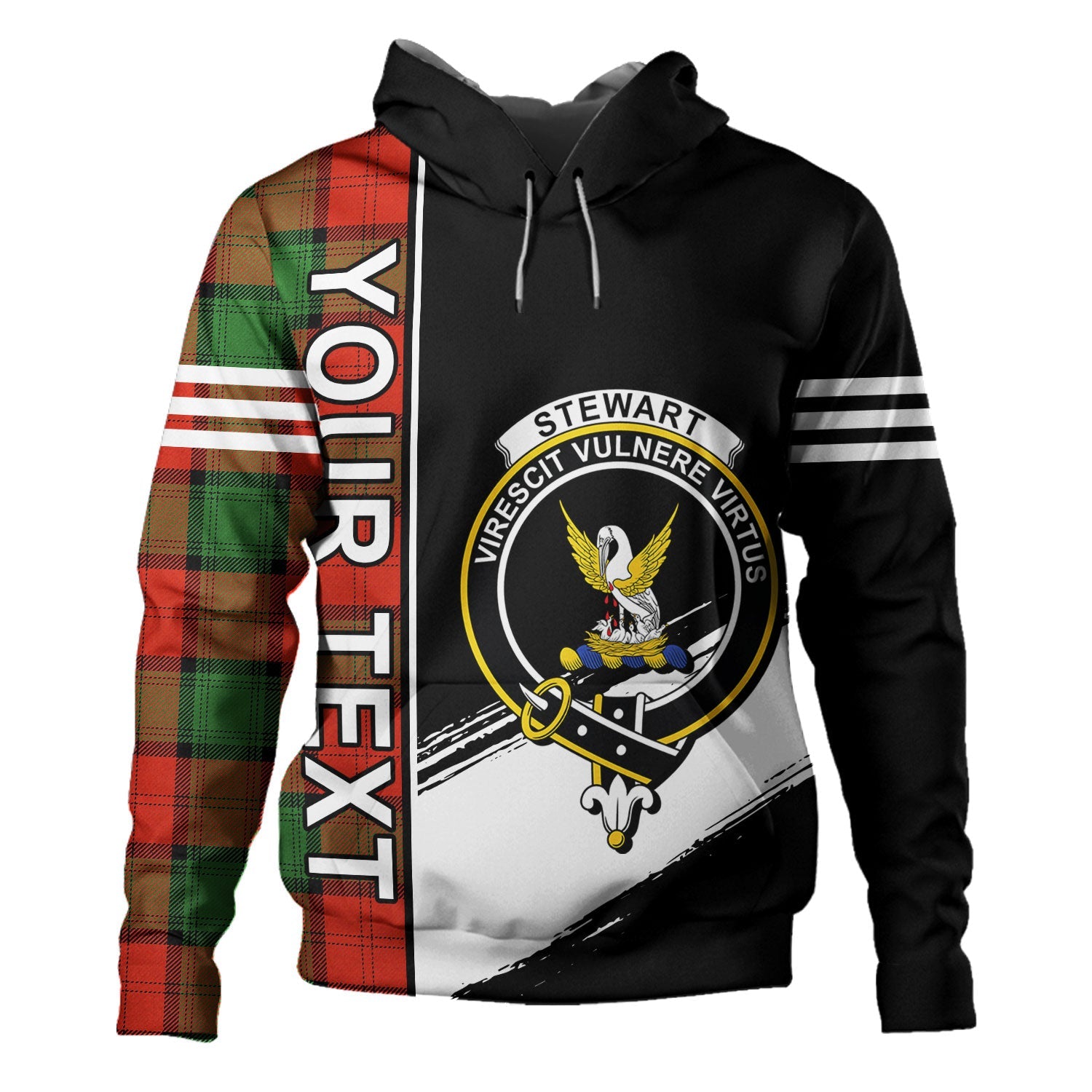 Stewart Family Tartan - 2D Unisex Hoodie main image 1