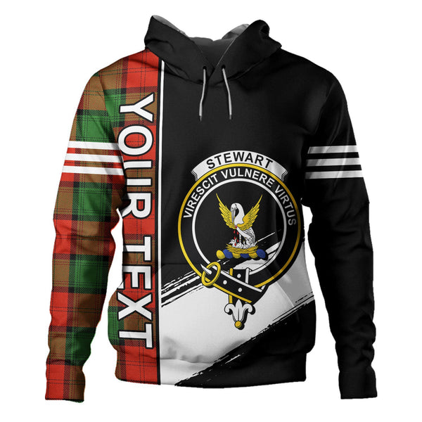 Stewart of Atholl Ancient Clan Badge Tartan Hoodie Quarter Style Personalized