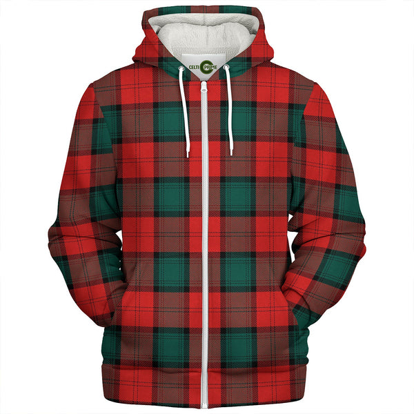 Stewart of Atholl Modern Clan Badge Tartan Sherpa Hoodie