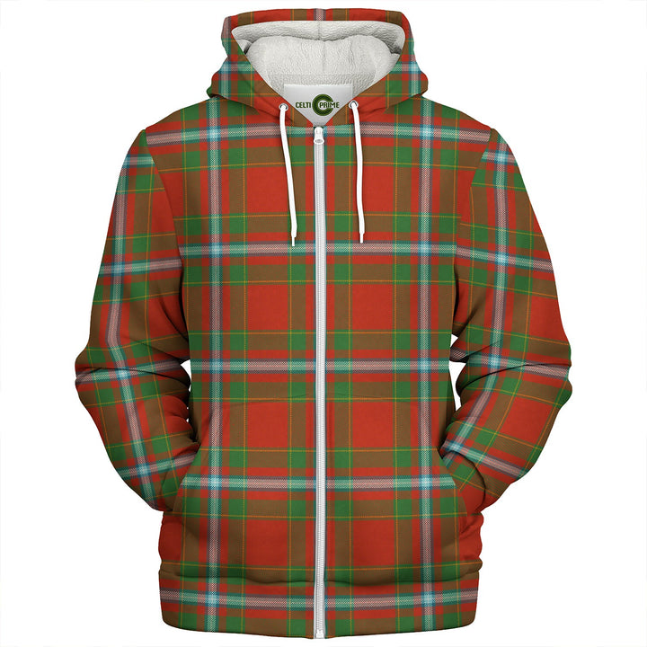Stewart of Fingask Ancient Clan Badge Tartan Sherpa Hoodie