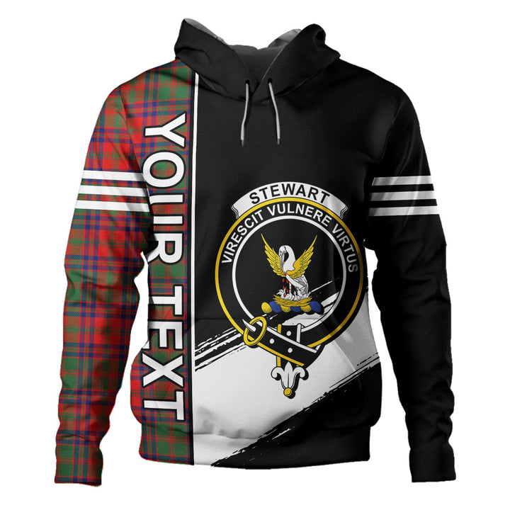 Stewart of Killiecrankie Modern Clan Badge Tartan Hoodie Quarter Style Personalized
