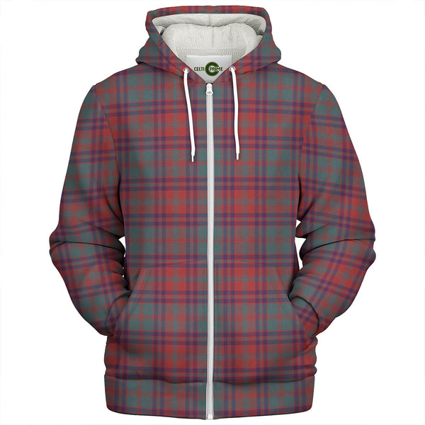 Stewart of Killiecrankie Weathered Clan Badge Tartan Sherpa Hoodie