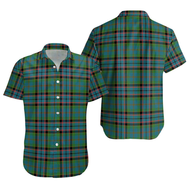 Stinson (Stephenson Stevenson) Ancient Clan Badge Tartan Short Sleeve Shirt