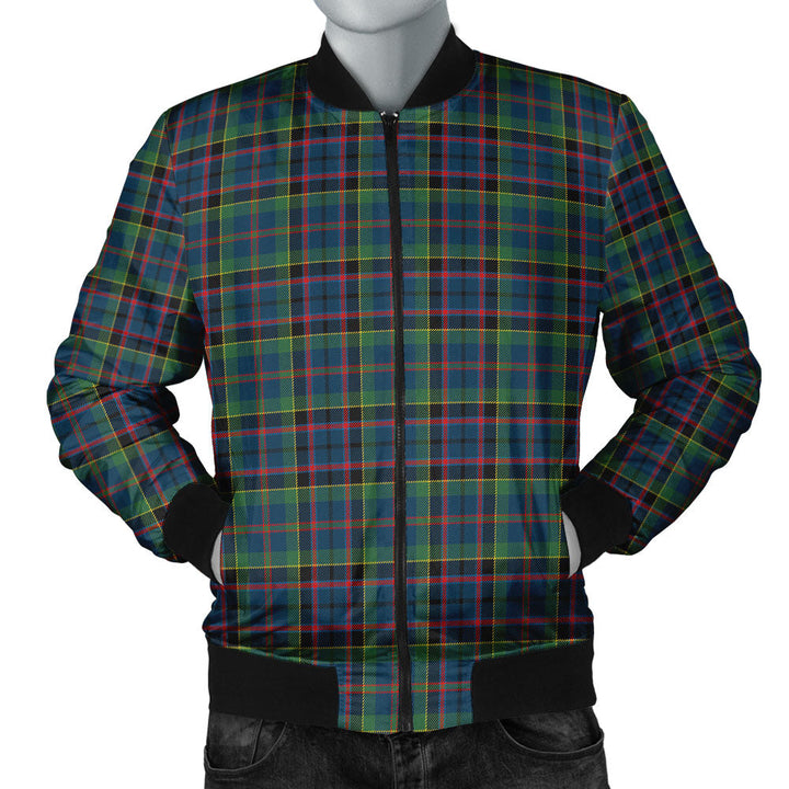 Stinson (Stephenson Stevenson) Modern Clan Badge Tartan Bomber Jacket