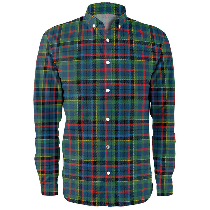 Stinson (Stephenson Stevenson) Modern Clan Badge Tartan Long Sleeve Shirt