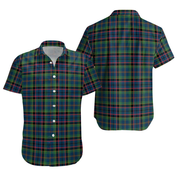 Stinson (Stephenson Stevenson) Modern Clan Badge Tartan Short Sleeve Shirt