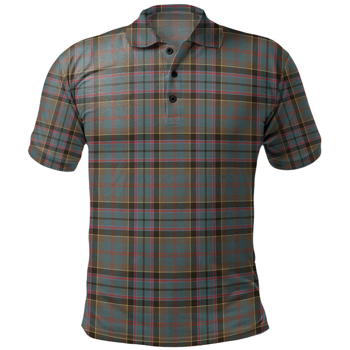 Stinson (Stephenson Stevenson) Weathered Clan Badge Tartan Polo Shirt