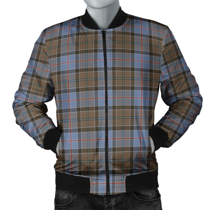 Stirling Weathered Clan Badge Tartan Bomber Jacket