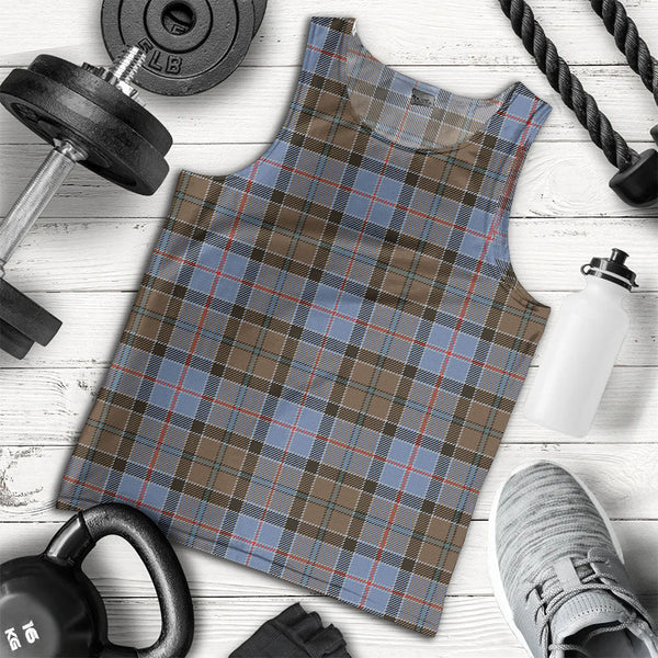 Stirling Weathered Clan Badge Tartan Men Tank Top