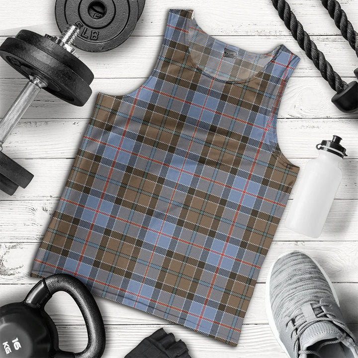 Stirling Weathered Clan Badge Tartan Men Tank Top