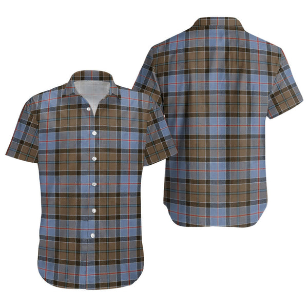 Stirling Weathered Clan Badge Tartan Short Sleeve Shirt