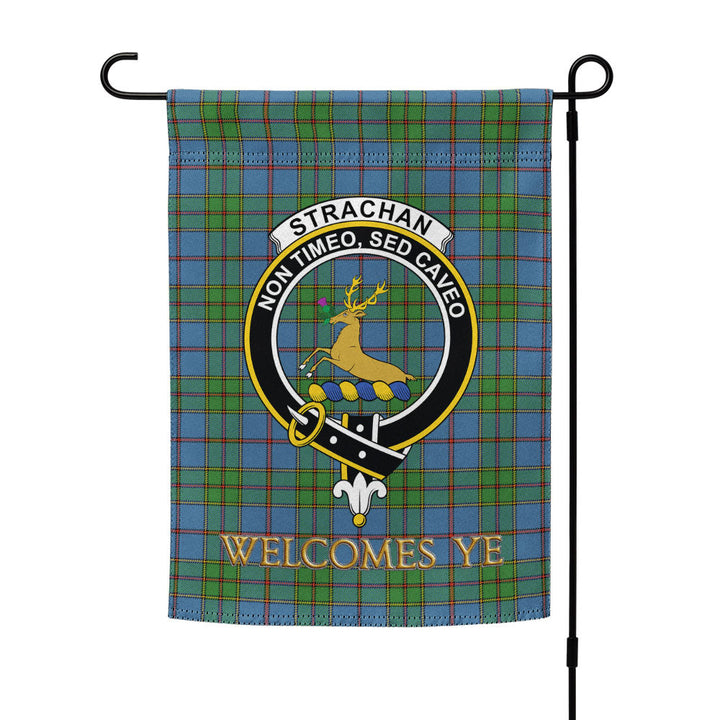 Strachan Ancient Clan Badge Tartan Garden Flag