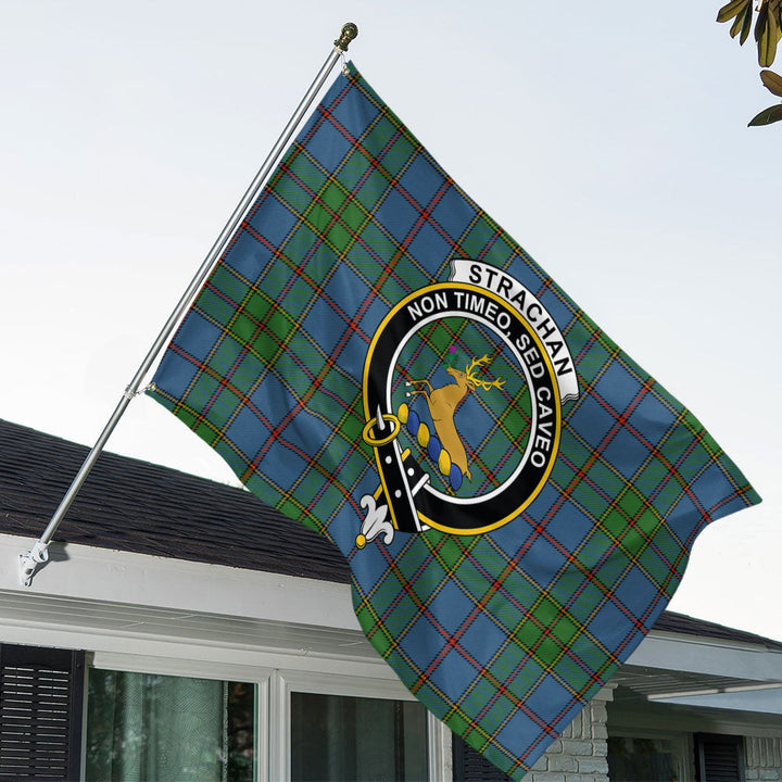 Strachan Ancient Clan Badge Tartan House Flag