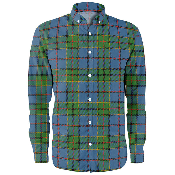 Strachan Ancient Clan Badge Tartan Long Sleeve Shirt