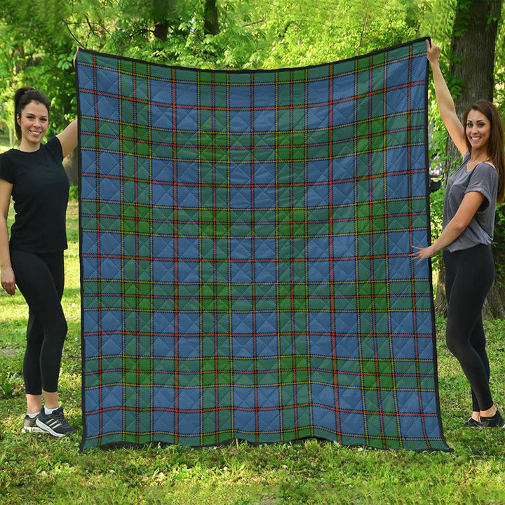 Strachan Ancient Clan Badge Tartan Premium Quilt