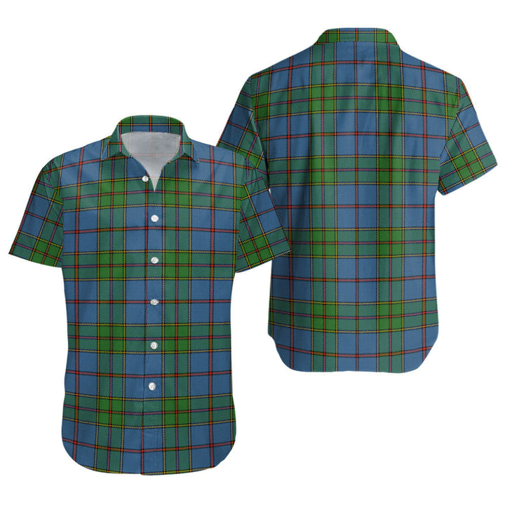 Strachan Ancient Clan Badge Tartan Short Sleeve Shirt
