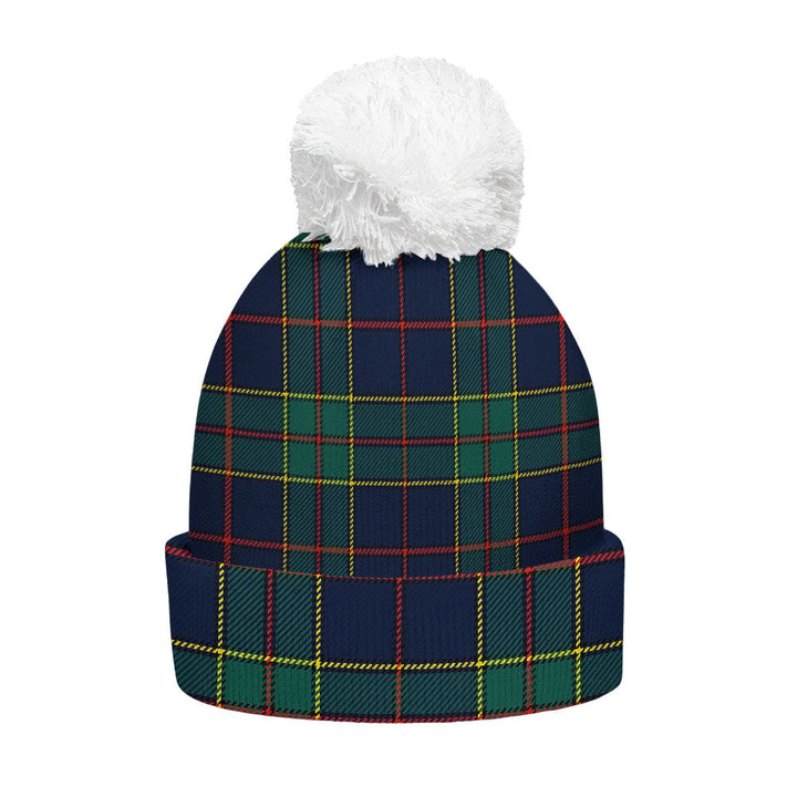 Strachan Modern Clan Badge Tartan Bobble Beanie Hat