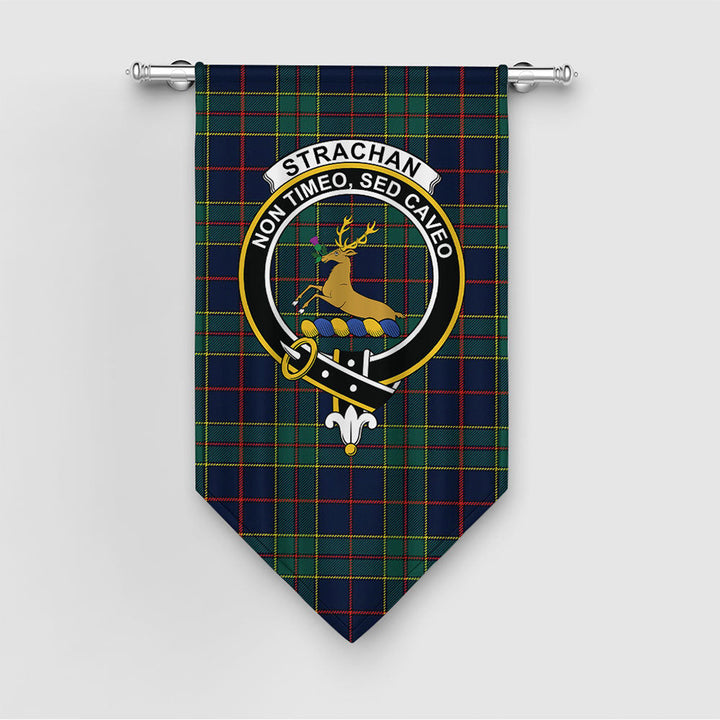 Strachan Modern Clan Badge Tartan Gonfalon