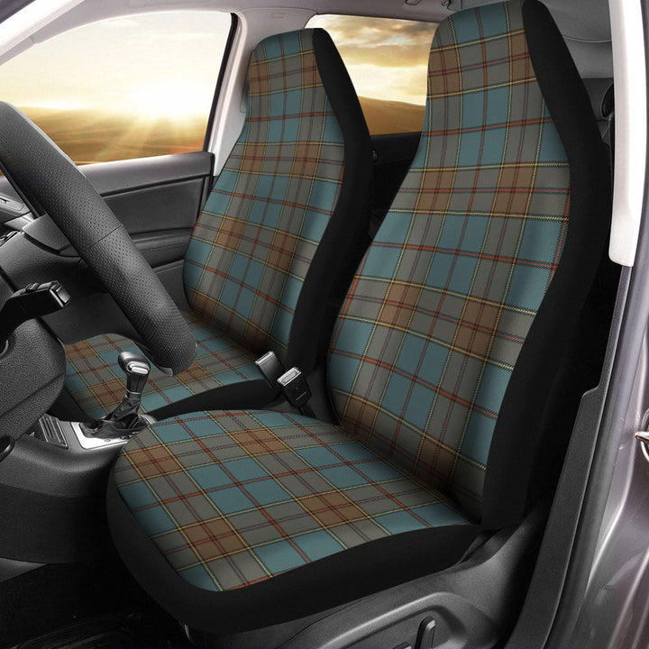 Strachan Weathered Clan Badge Tartan Car Seat Covers