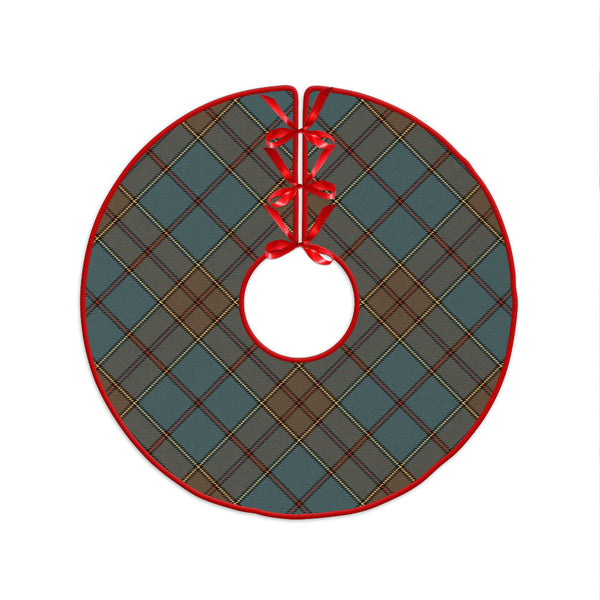 Strachan Weathered Clan Badge Tartan Christmas Tree Skirt