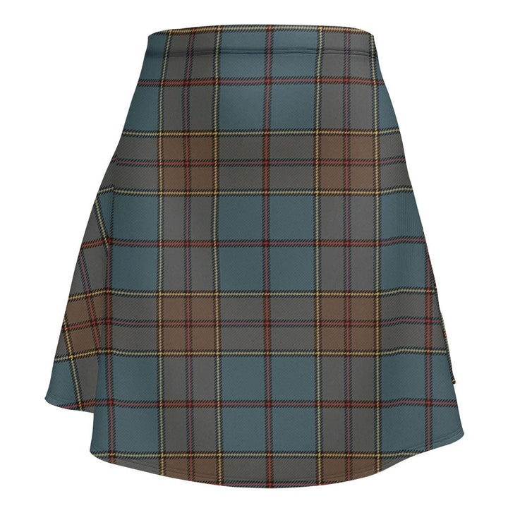 Strachan Weathered Clan Badge Tartan Flared Skirt