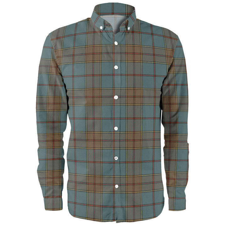 Strachan Weathered Clan Badge Tartan Long Sleeve Shirt