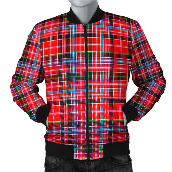 Straiton Clan Badge Tartan Bomber Jacket