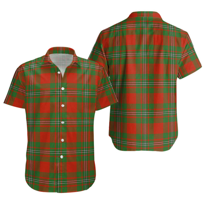 Strang Ancient Clan Badge Tartan Short Sleeve Shirt