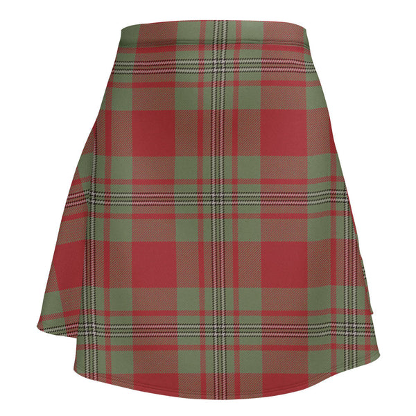 Strang Weathered Clan Badge Tartan Flared Skirt