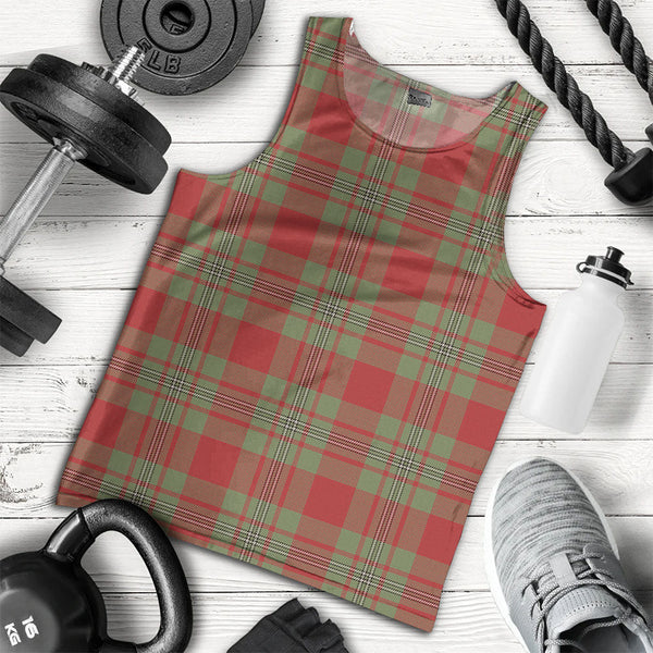 Strang Weathered Clan Badge Tartan Men Tank Top