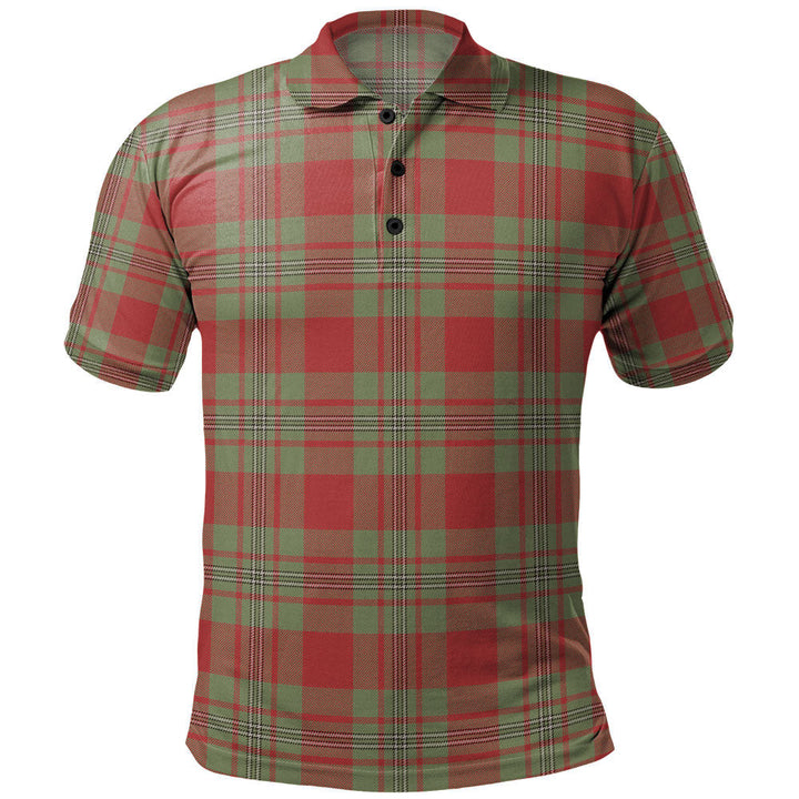 Strang Weathered Clan Badge Tartan Polo Shirt
