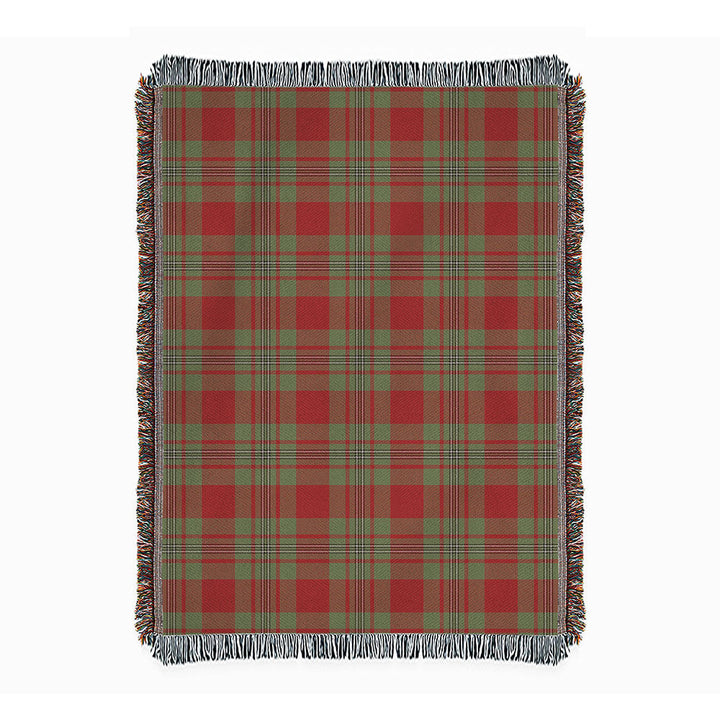 Strang Weathered Clan Badge Tartan Woven Blanket