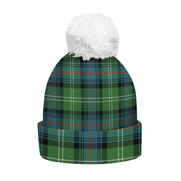 Sutherland Ancient Clan Badge Tartan Bobble Beanie Hat