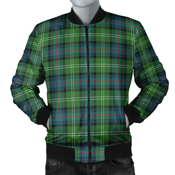Sutherland Ancient Clan Badge Tartan Bomber Jacket