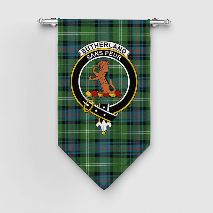 Sutherland Ancient Clan Badge Tartan Gonfalon
