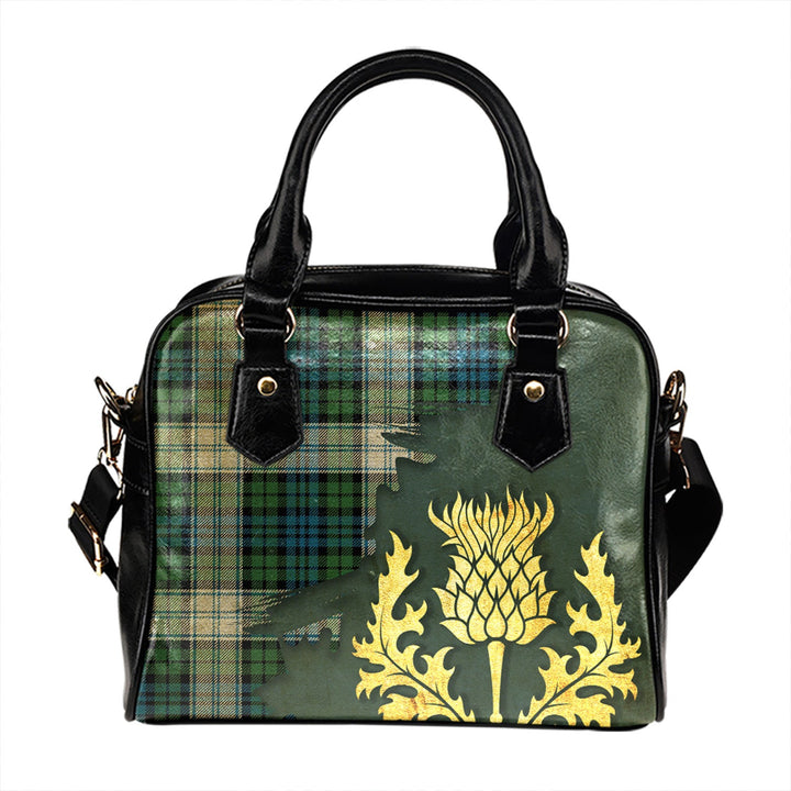 Sutherland Dress Ancient Tartan Shoulder Handbag Thistle Oldest Style