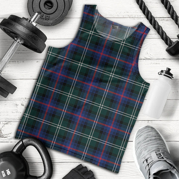 Sutherland Modern Clan Badge Tartan Men Tank Top