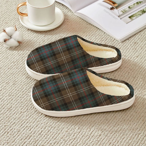 Sutherland Weathered Clan Badge Tartan Plush Slipper