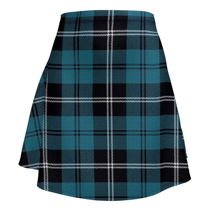 Swan Ancient Clan Badge Tartan Flared Skirt