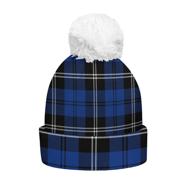 Swan Modern Clan Badge Tartan Bobble Beanie Hat